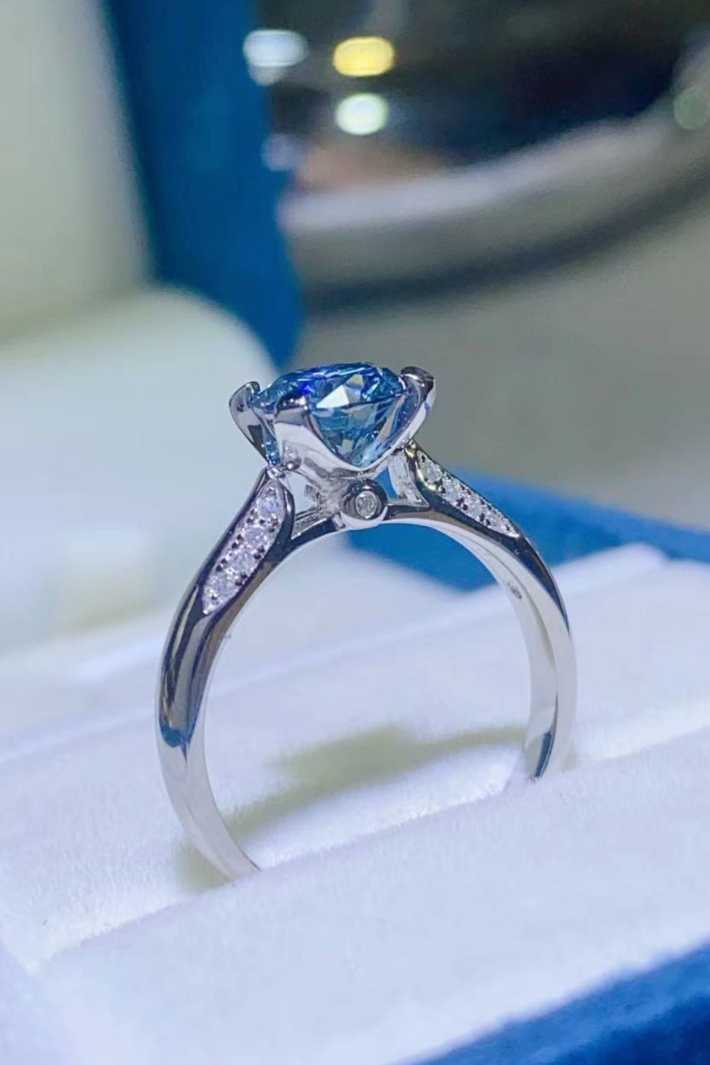 1 Carat Moissanite 4 - Prong Ring - Marie Lashaays