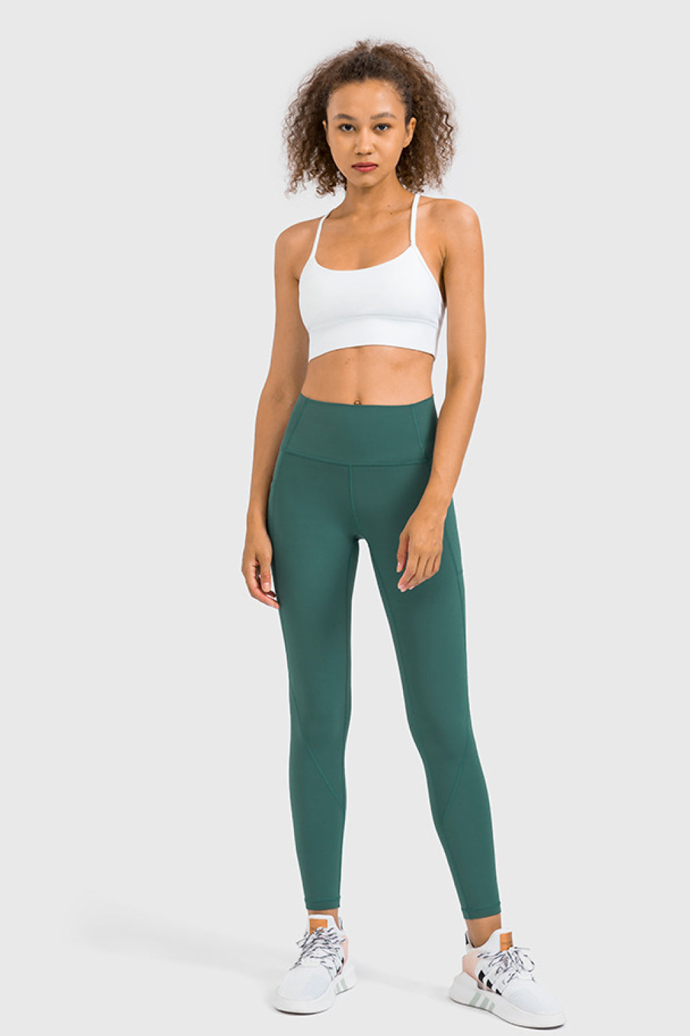 High Rise Yoga Leggings with Side Pocket - Marie Lashaays 