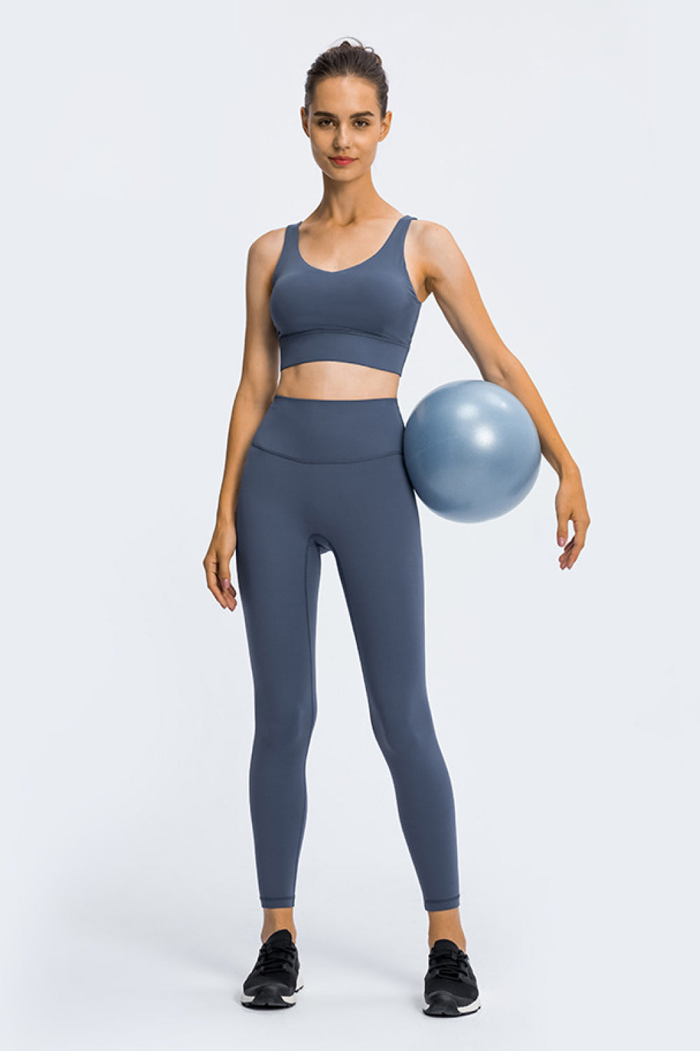 High Rise Ankle Length Yoga Leggings - Marie Lashaays 