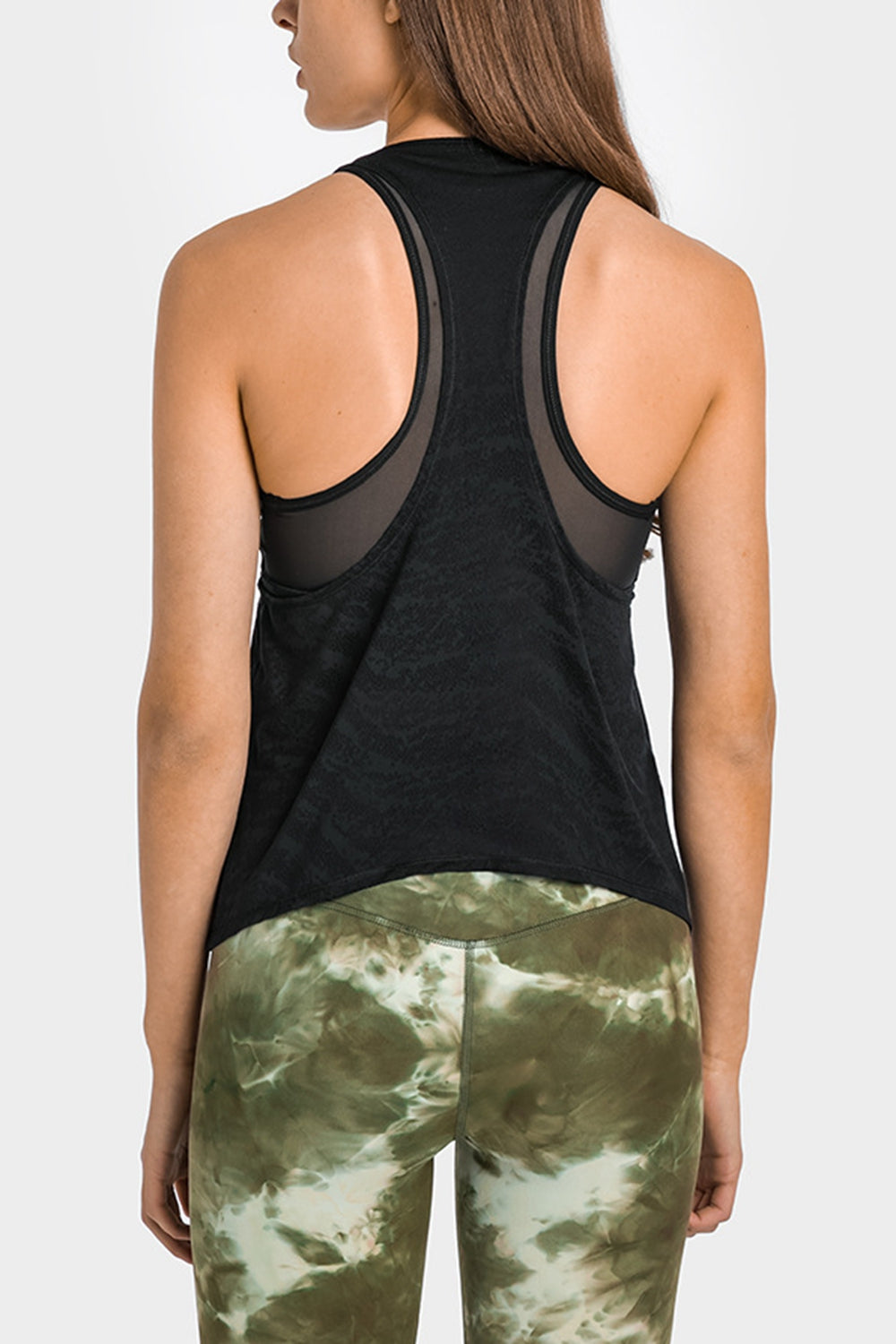 Spliced Mesh Racer Back Tank - Marie Lashaays 