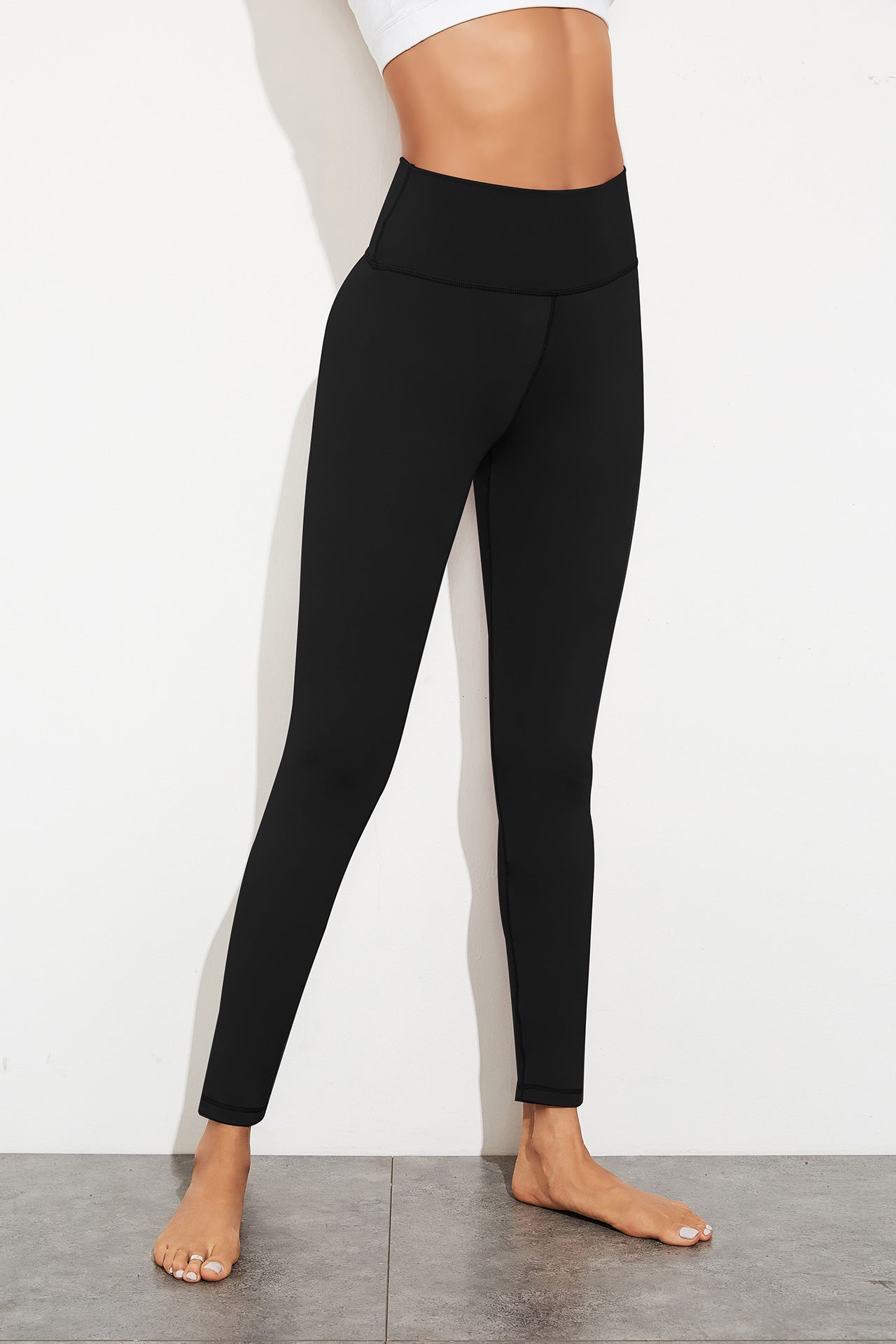 Exposed Seam High Waist Yoga Leggings - Marie Lashaays 