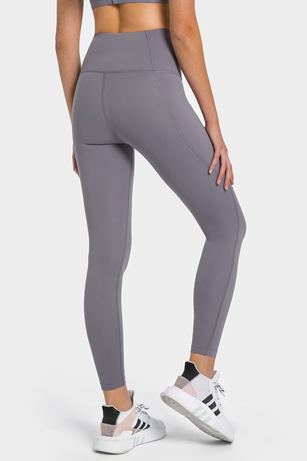 High Waist Ankle-Length Yoga Leggings with Pockets - Marie Lashaays 