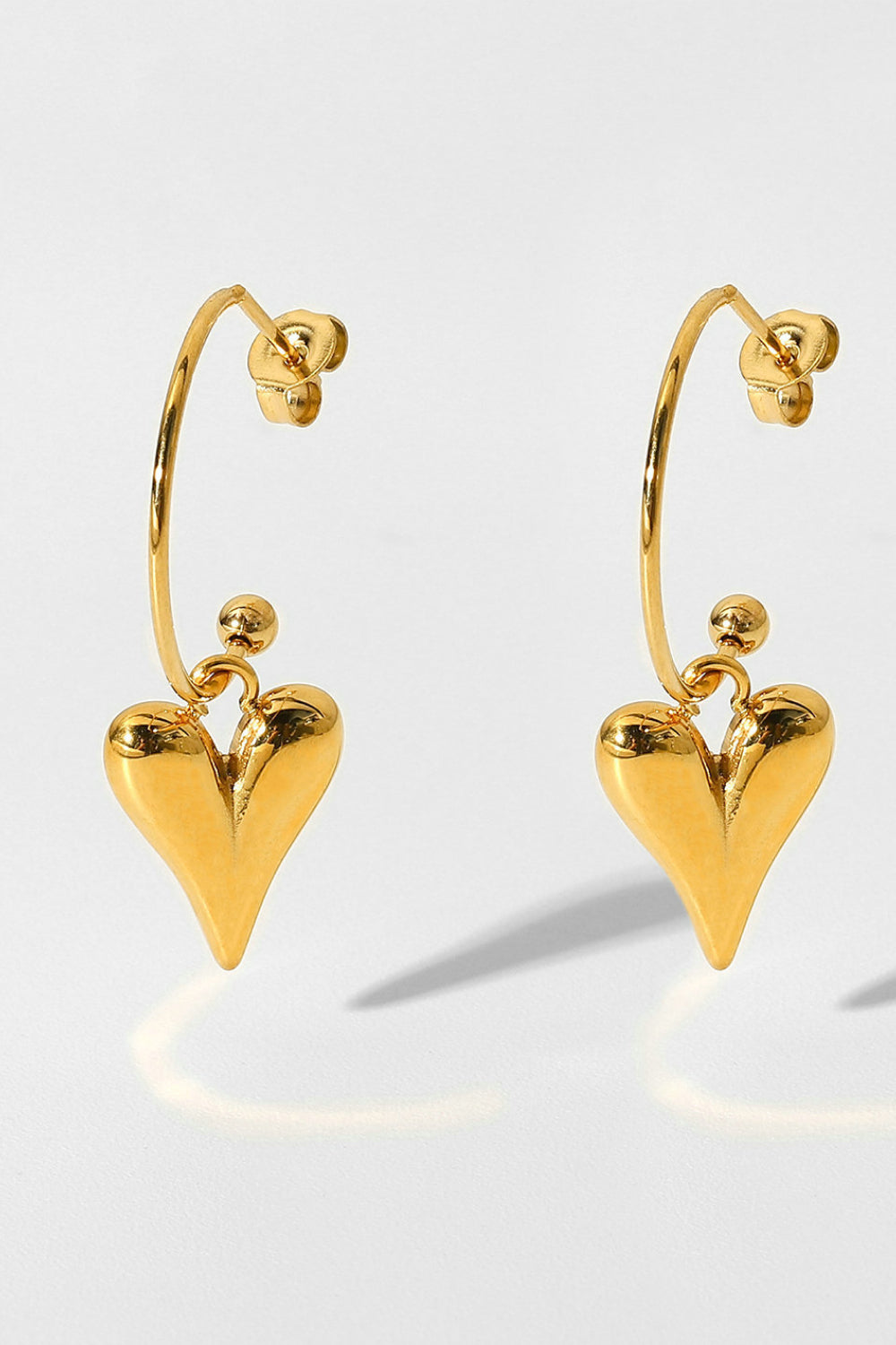 Heart Dangle Earrings - Marie Lashaays 