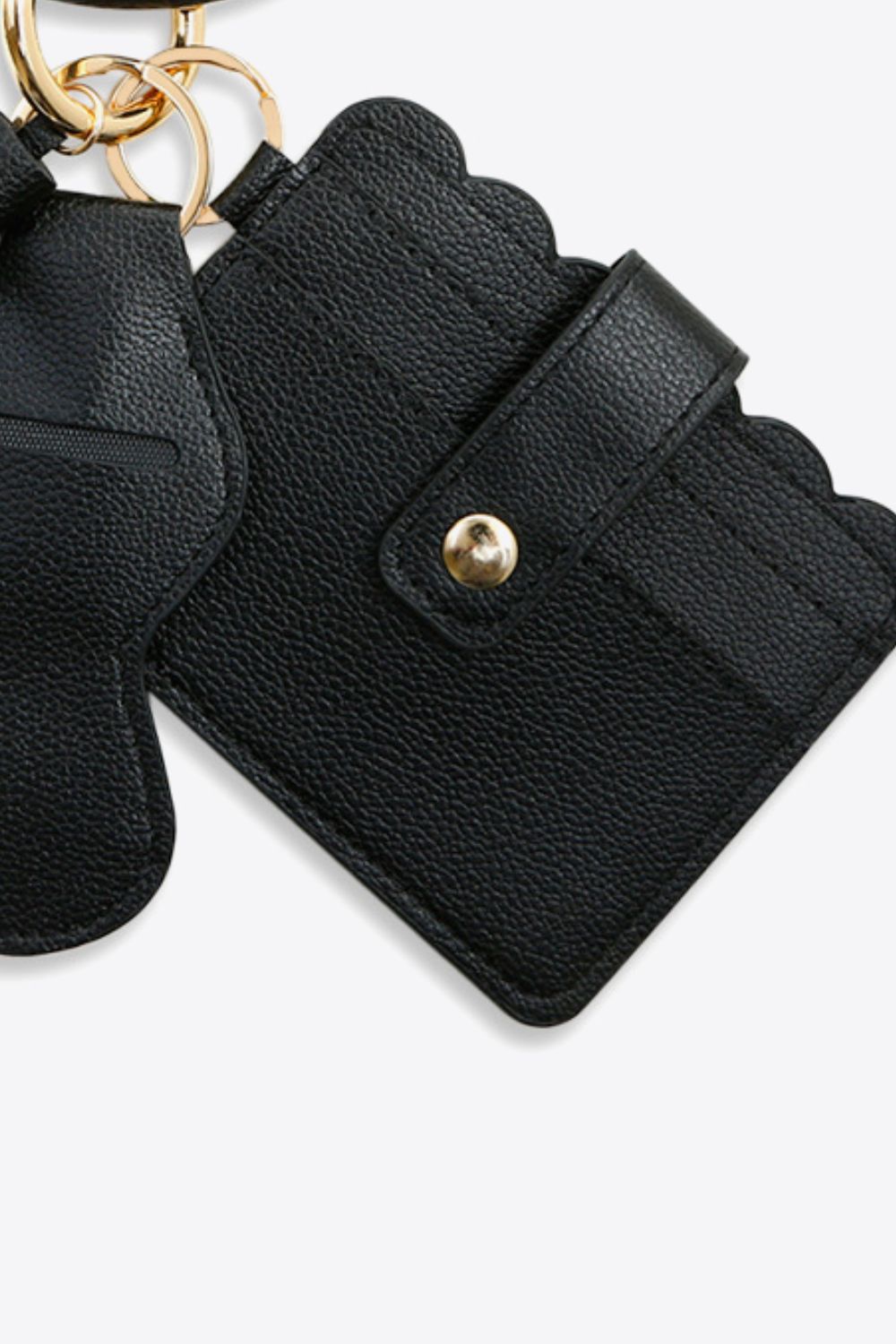 PU Wristlet Keychain with Card Holder