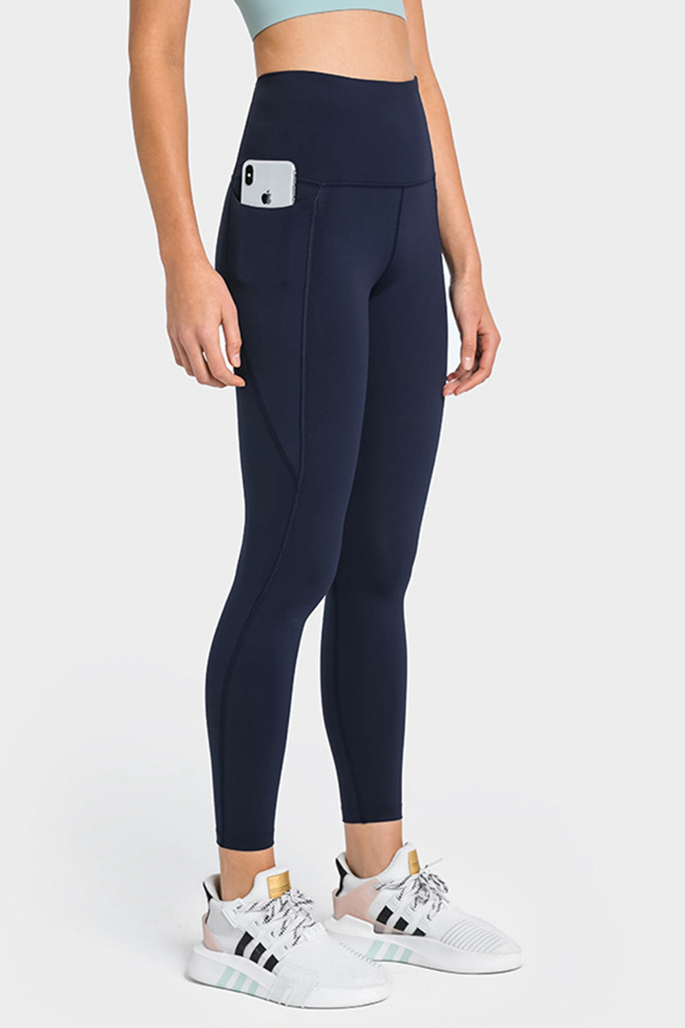 High Waist Ankle-Length Yoga Leggings with Pockets - Marie Lashaays 