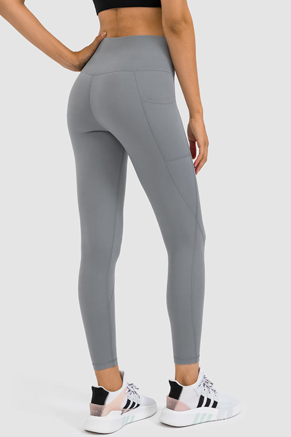 High Rise Yoga Leggings with Side Pocket - Marie Lashaays 