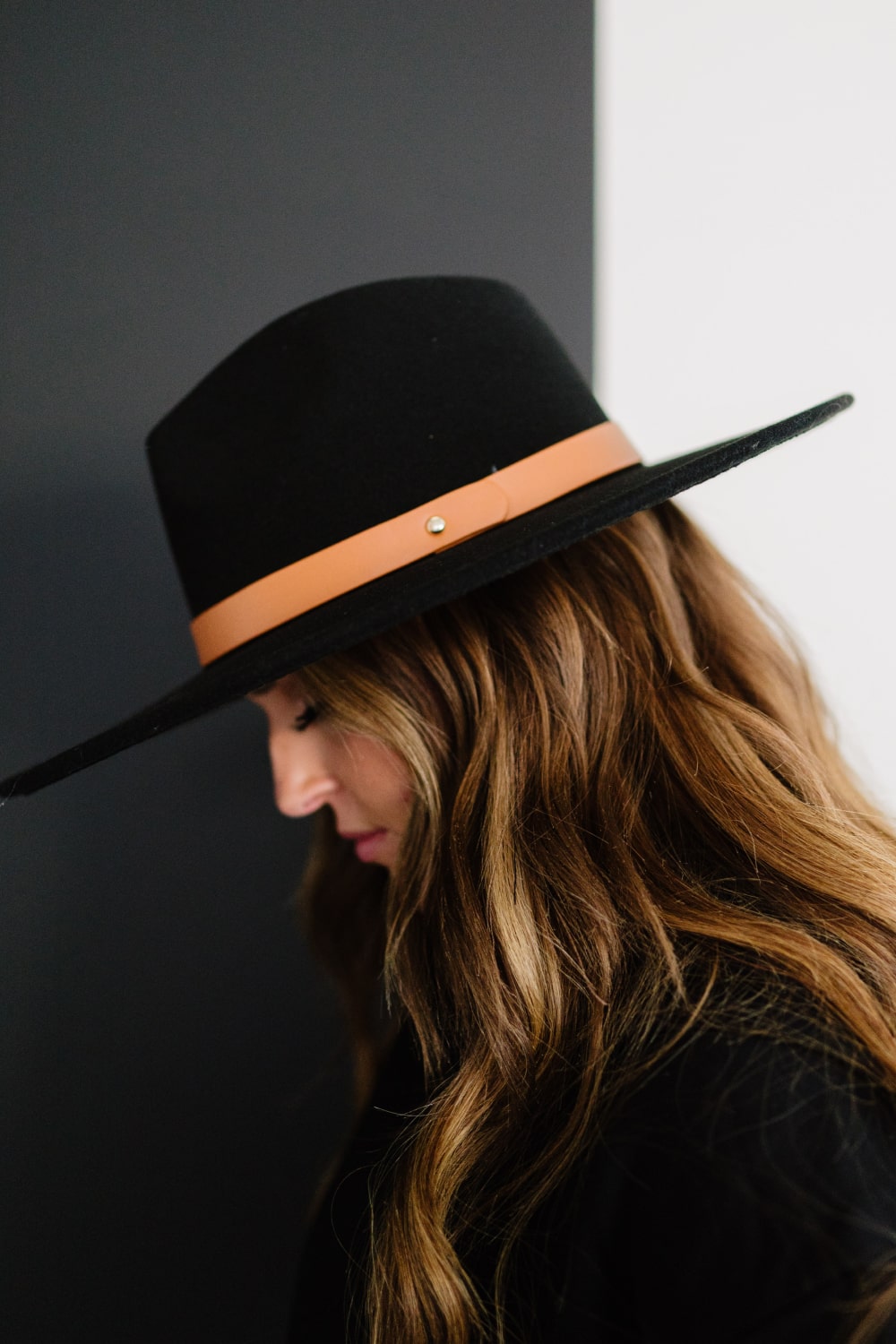 Justin Taylor Prim and Proper Faux Leather Strap Fedora - Marie Lashaays 