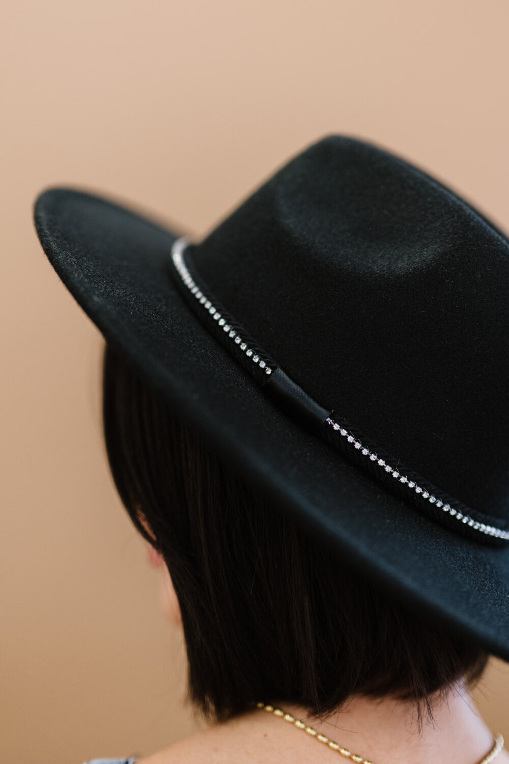 Fame Make an Entrance Rhinestone Strap Fedora - Marie Lashaays 