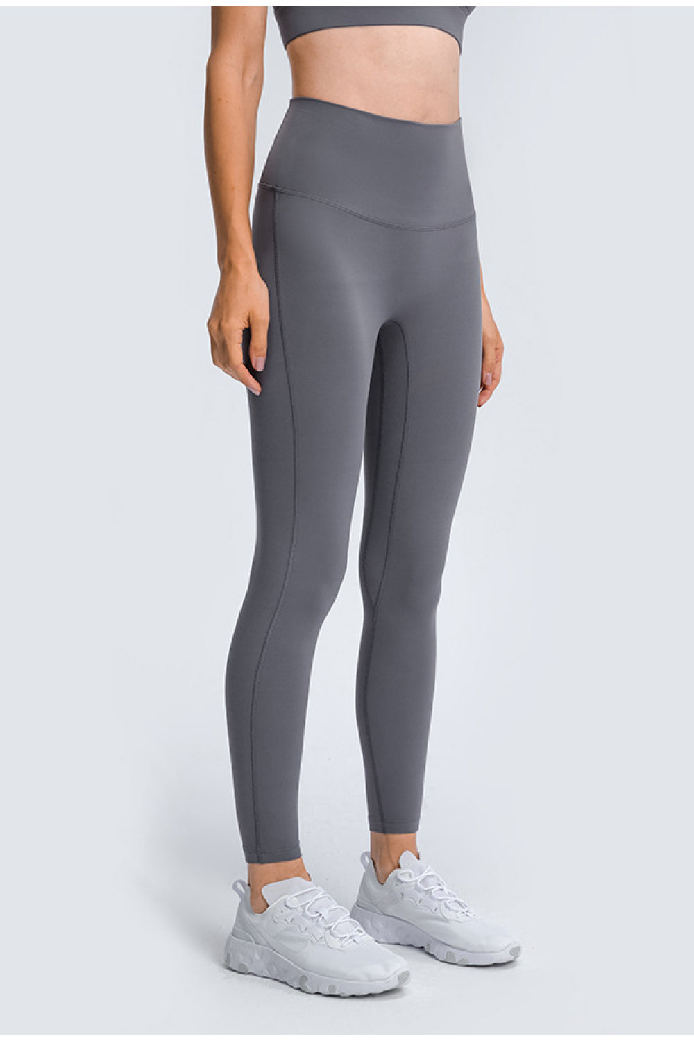 High Rise Ankle-Length Yoga Leggings - Marie Lashaays 