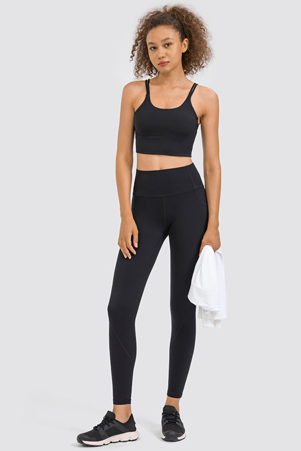 High Rise Yoga Leggings with Side Pocket - Marie Lashaays 