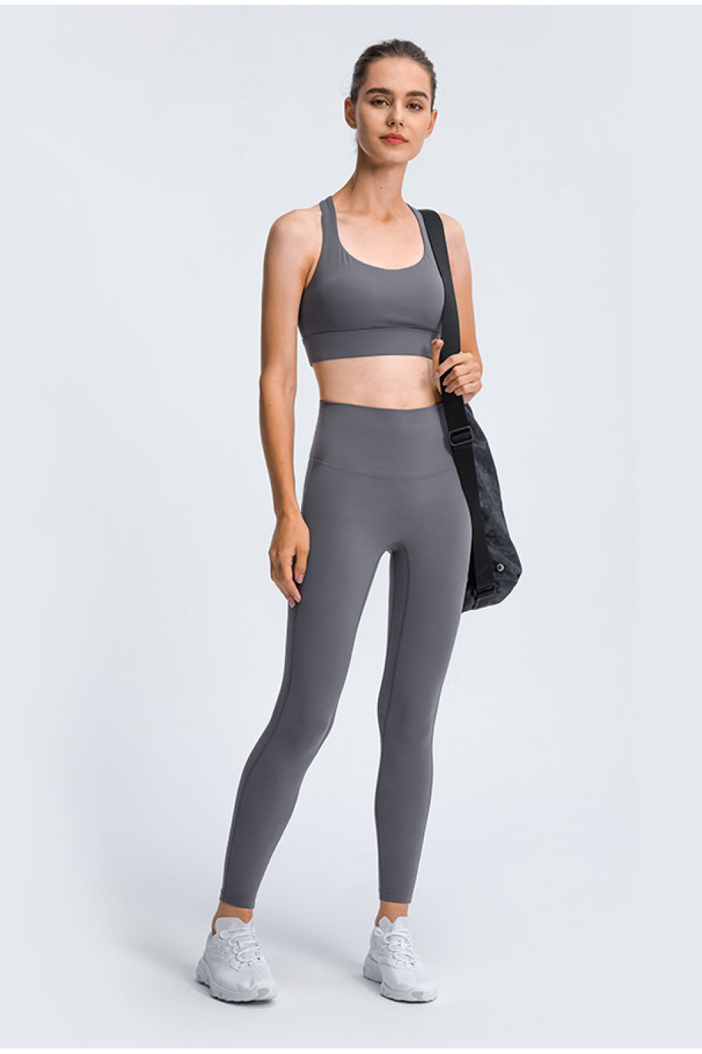 High Rise Ankle-Length Yoga Leggings - Marie Lashaays 