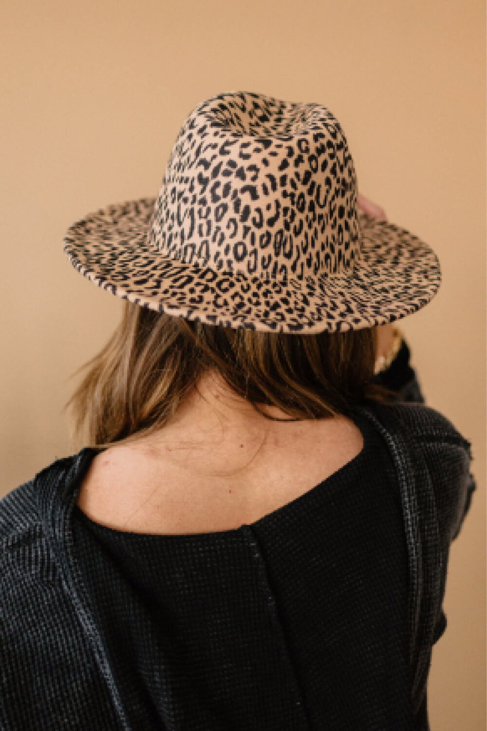 Justin Taylor Leopard Red Brim Fedora - Marie Lashaays 