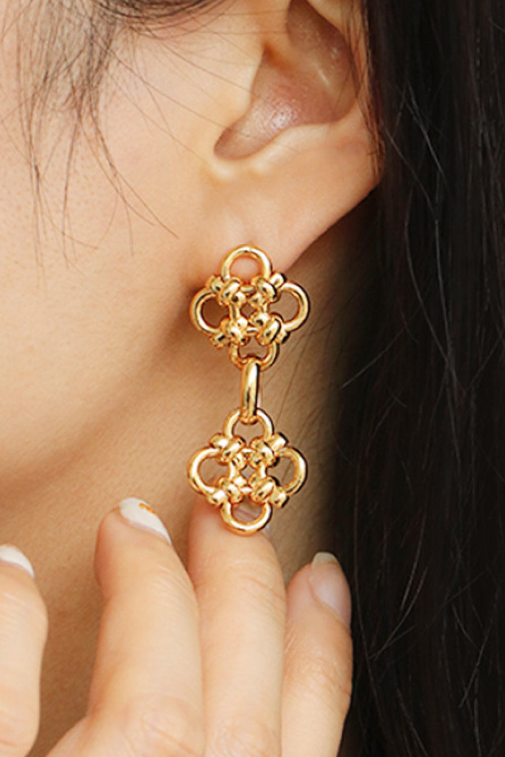 Decorative Knot Drop Earrings