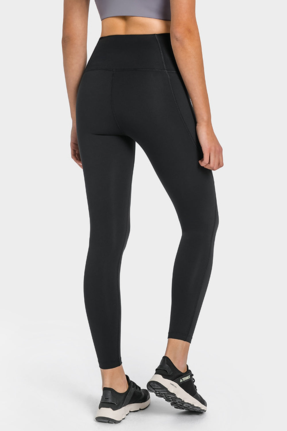 High Waist Ankle-Length Yoga Leggings with Pockets - Marie Lashaays 