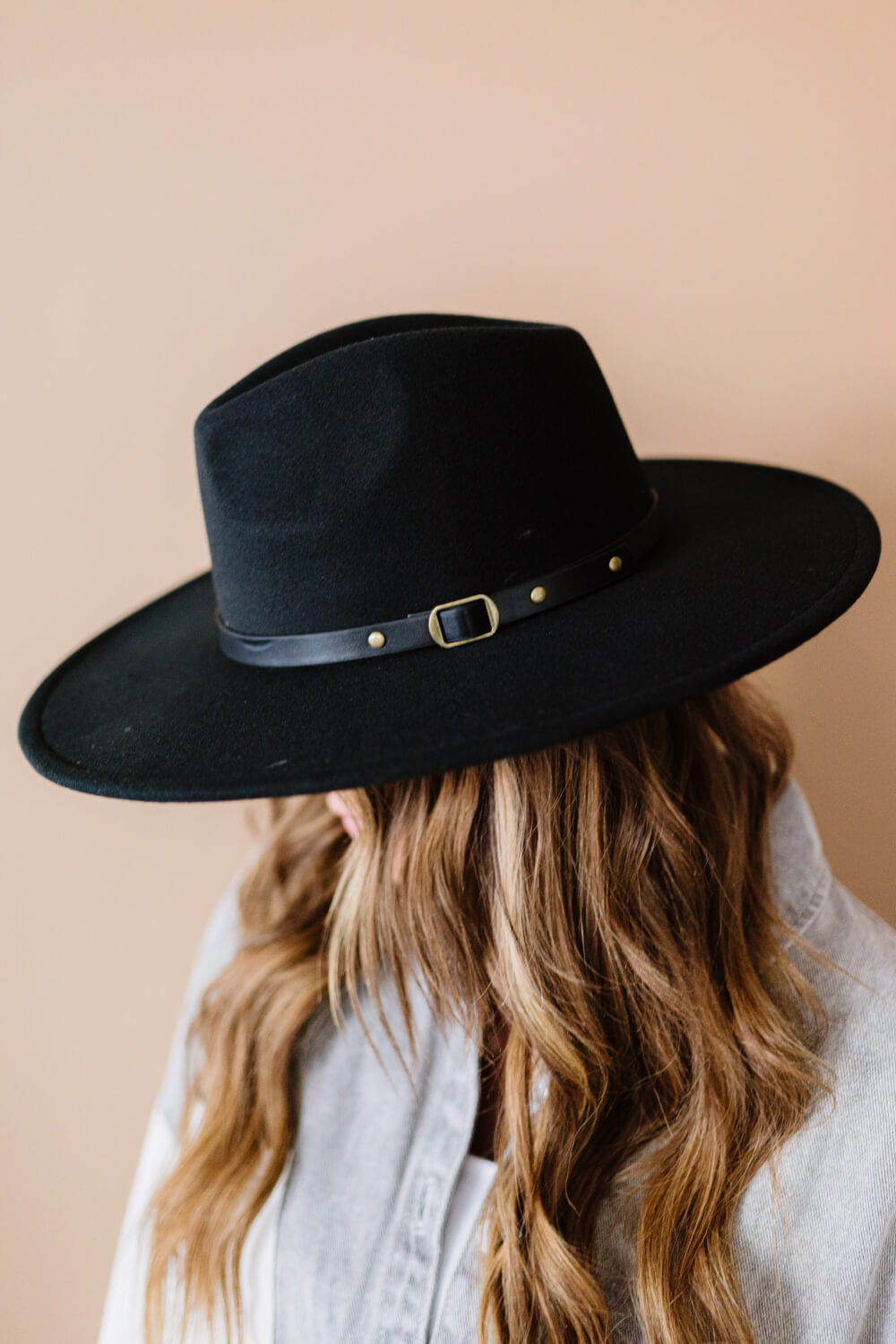 Justin Taylor Chic Like No Other Faux Leather Strap Fedora - Marie Lashaays 