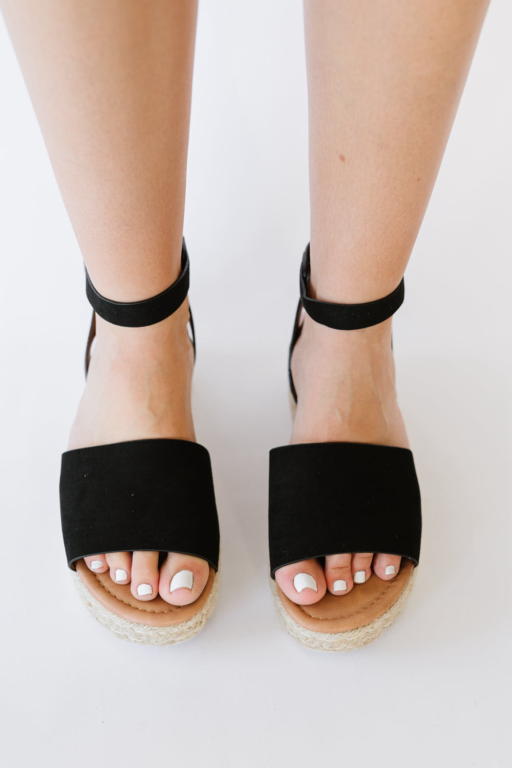 WeeBoo Every Step Espadrille Platform Sandal in Black - Marie Lashaays 