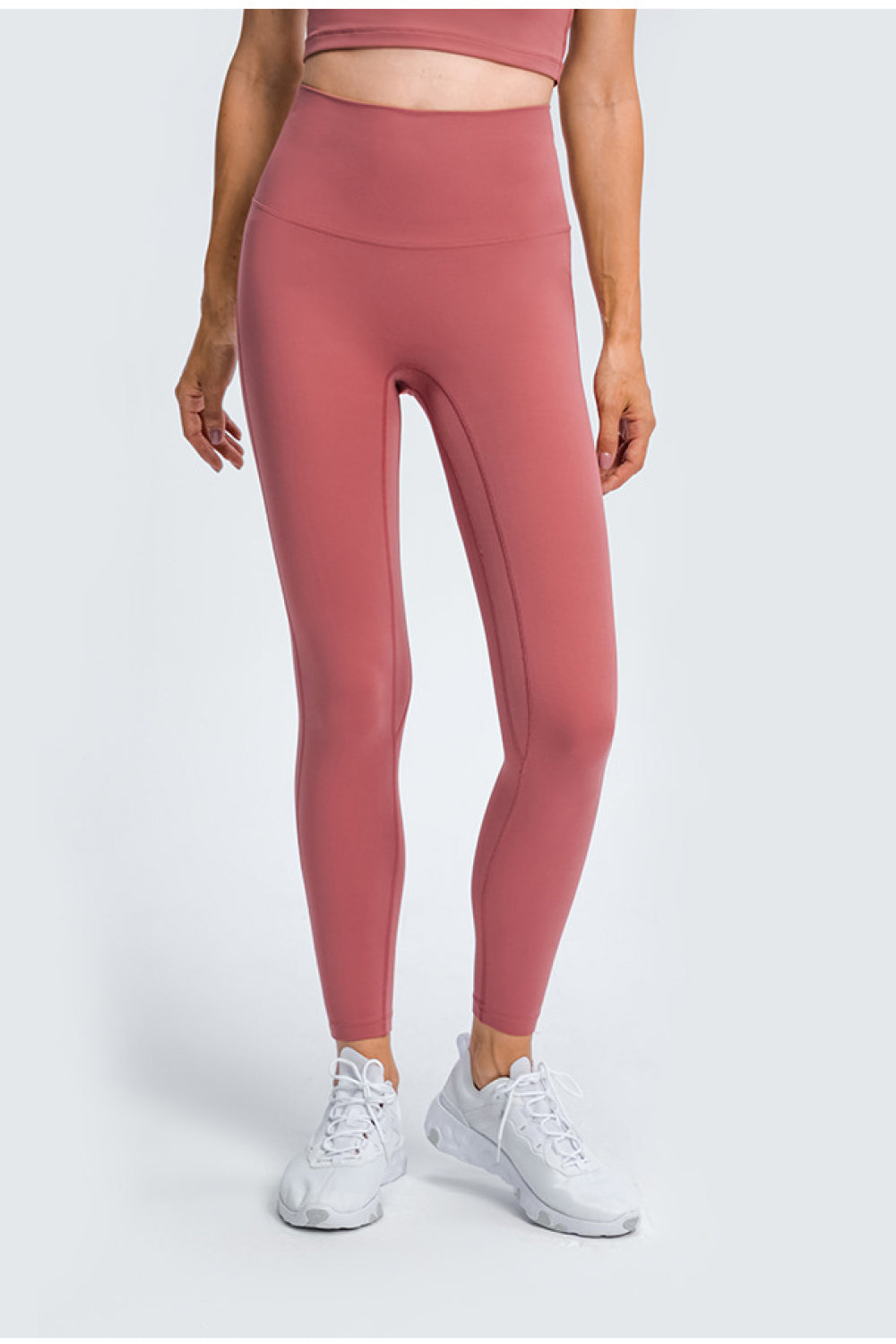 High Rise Ankle-Length Yoga Leggings - Marie Lashaays 