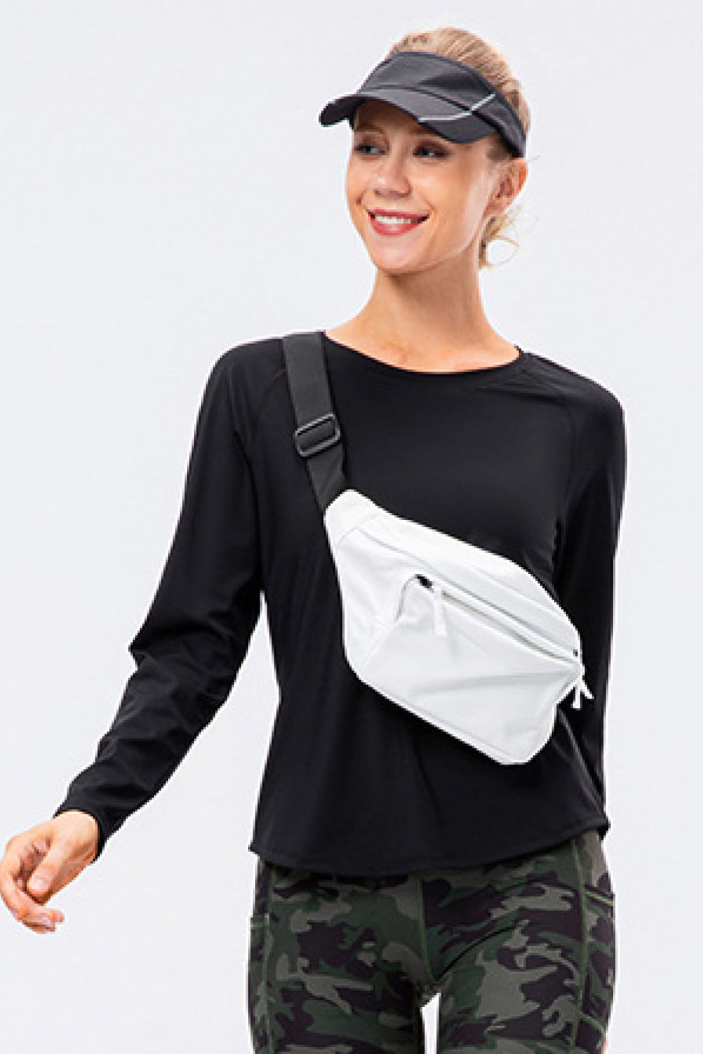 Raglan Sleeve Round Neck Athletic Top - Marie Lashaays 