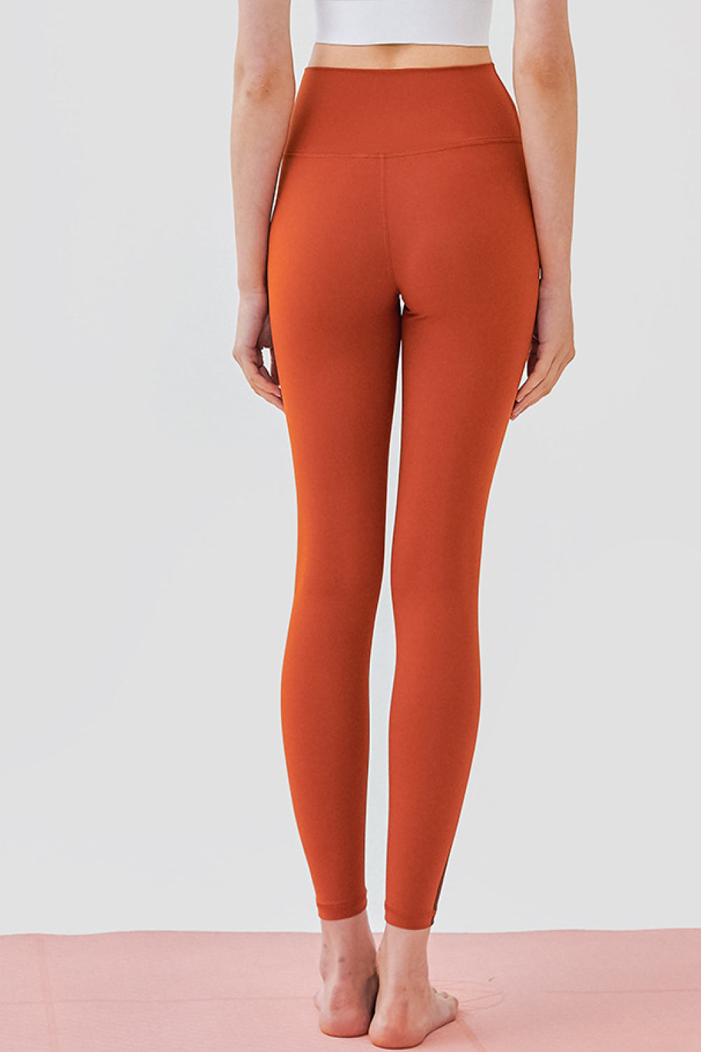 High Waist Side Stripe Yoga Leggings - Marie Lashaays 