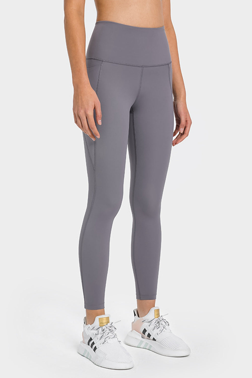 High Waist Ankle-Length Yoga Leggings with Pockets - Marie Lashaays 