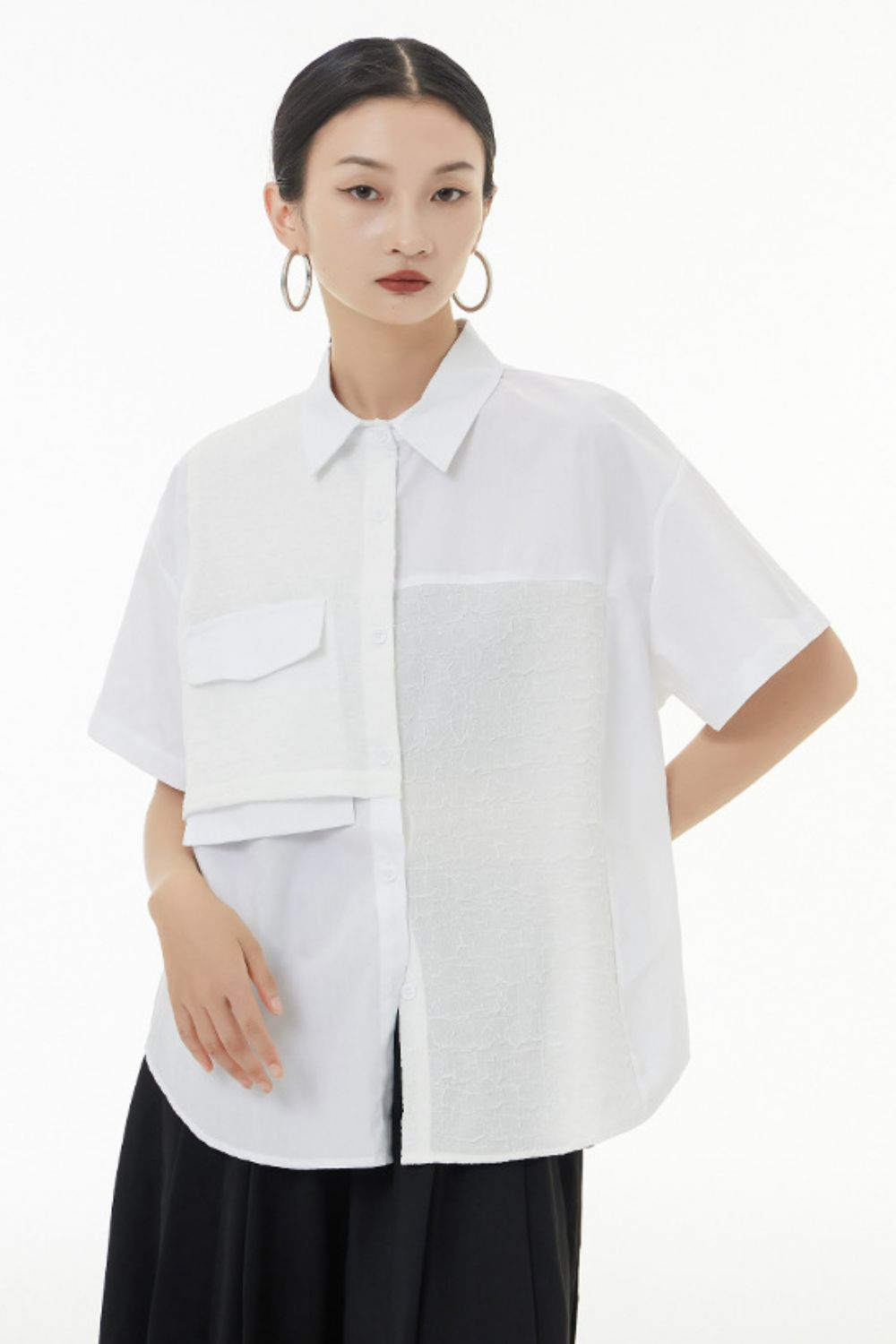 Textured Short Sleeve Shirt