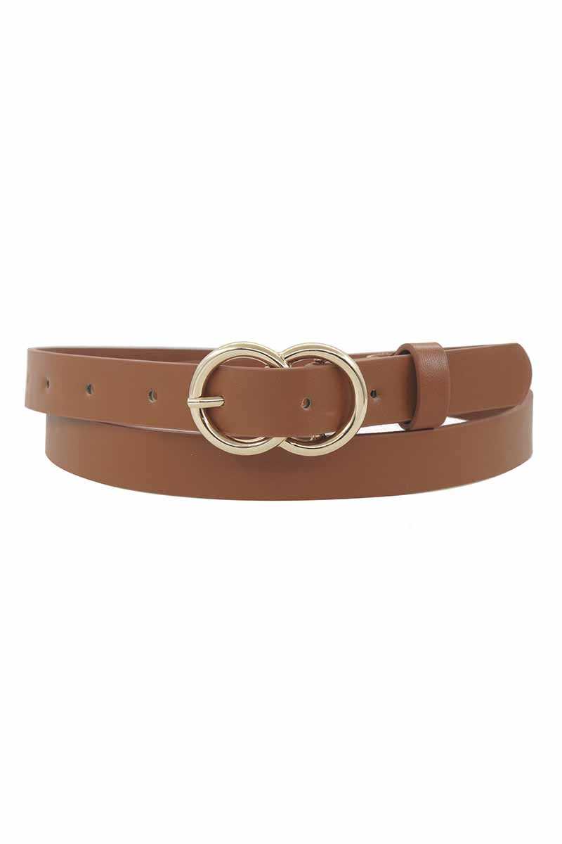 Loop Through Infinity Buckle Skinny Belt - Marie Lashaays 