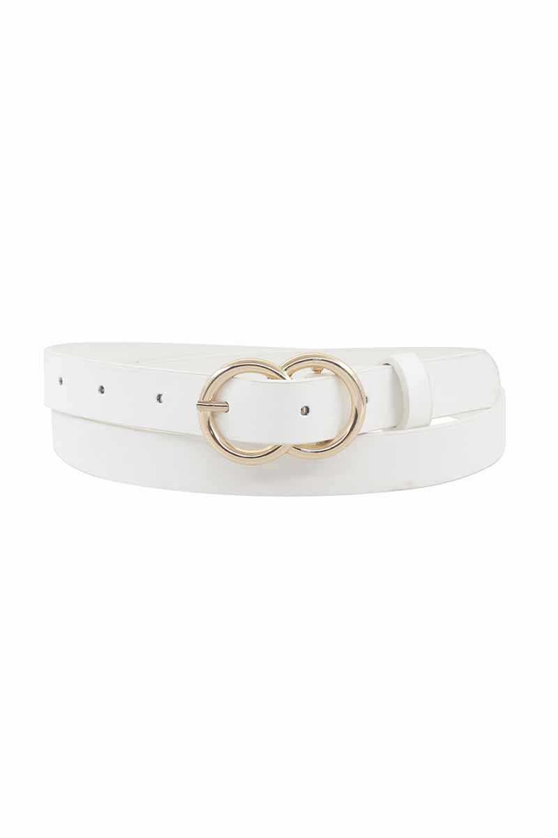 Loop Through Infinity Buckle Skinny Belt - Marie Lashaays 