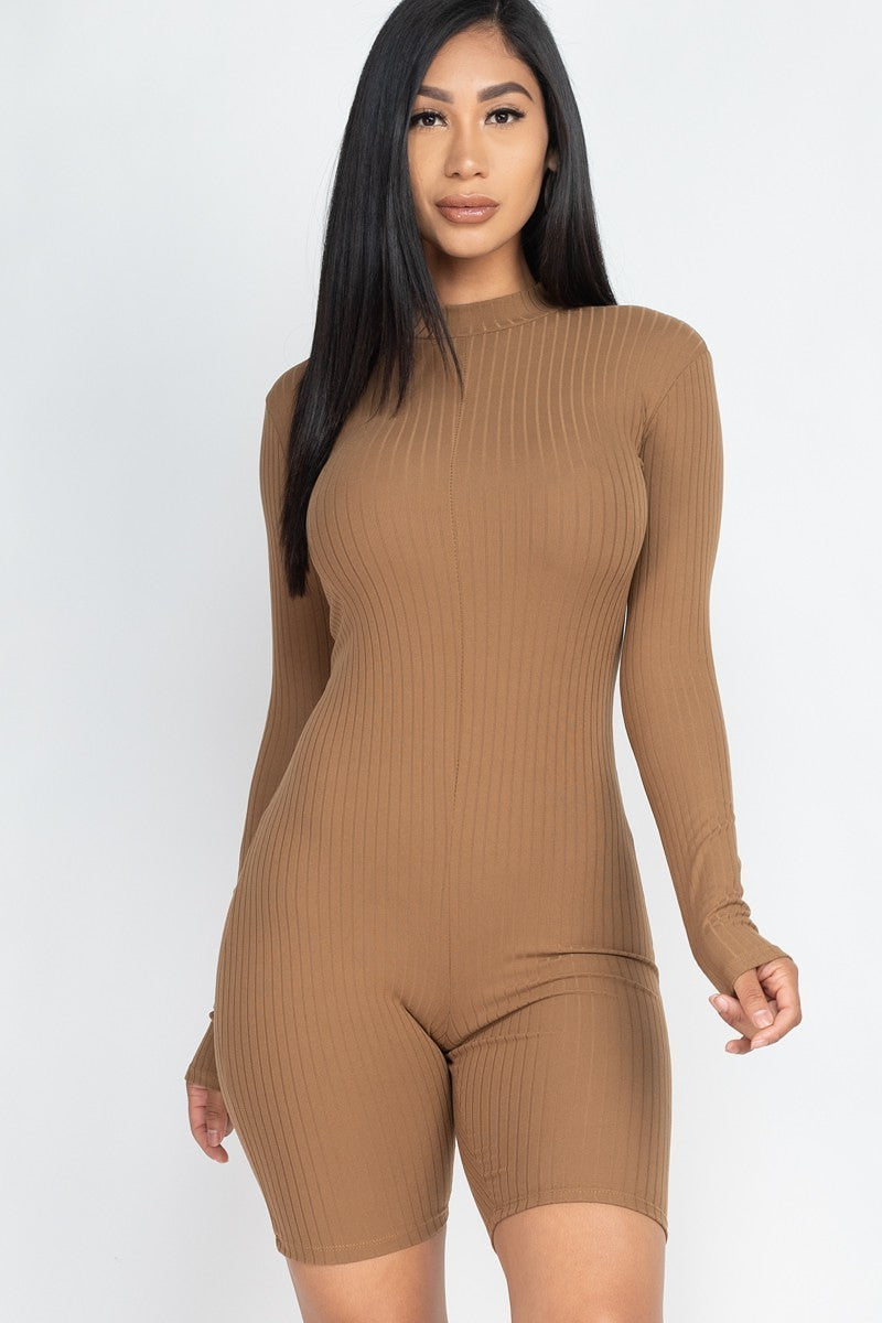 Ribbed Knit Romper - Marie Lashaays 