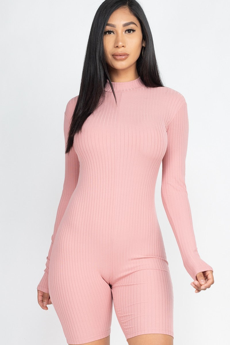 Ribbed Knit Romper - Marie Lashaays 