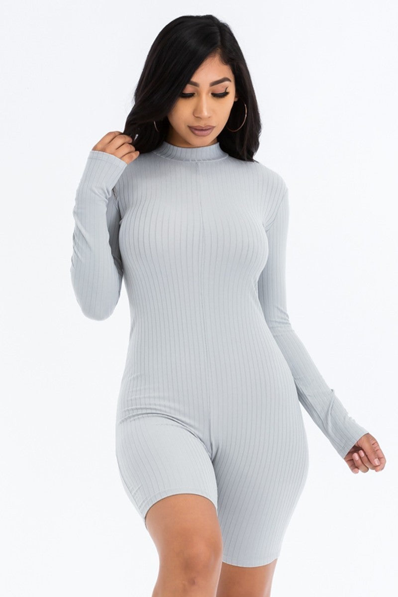 Ribbed Knit Romper - Marie Lashaays 