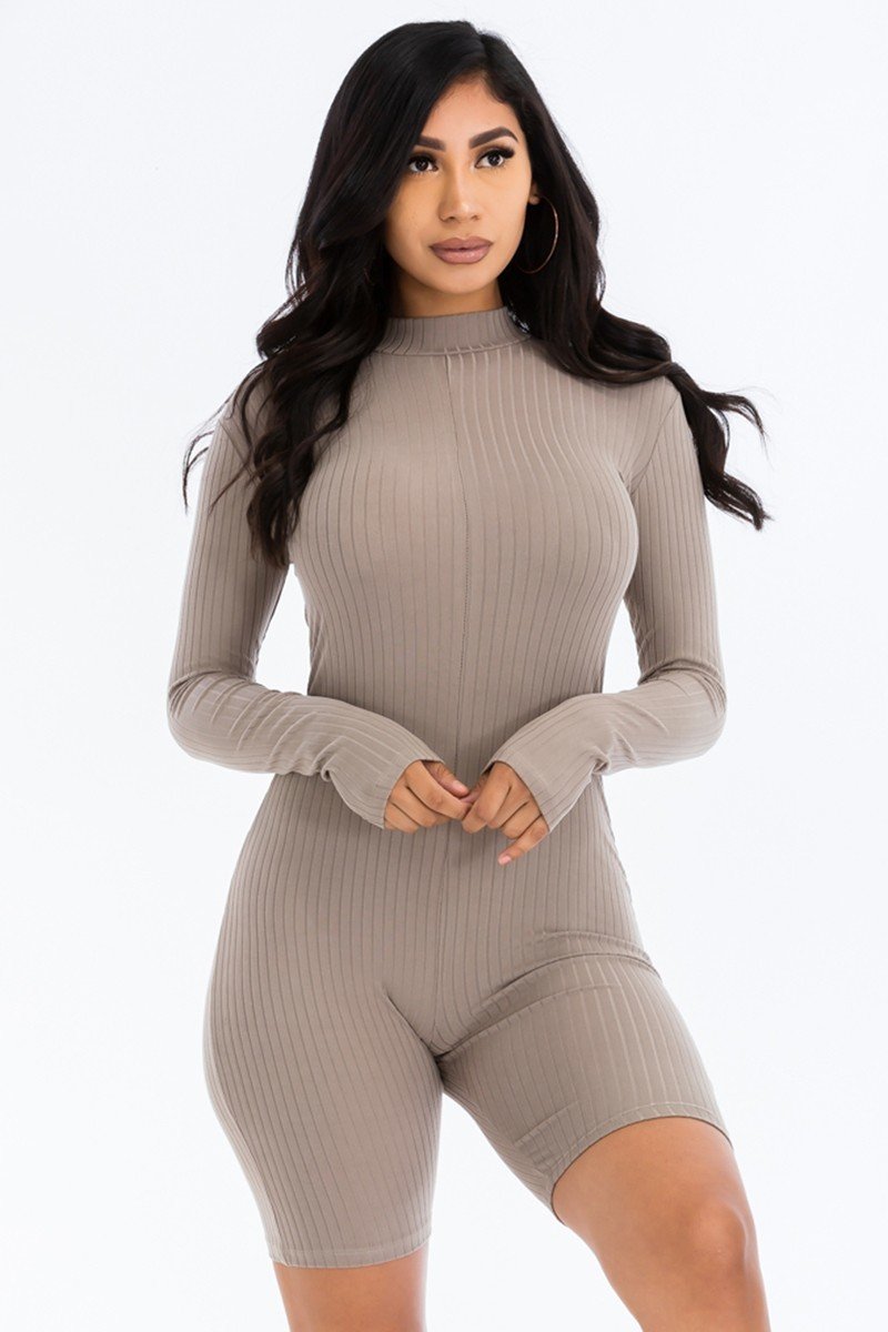 Ribbed Knit Romper - Marie Lashaays 