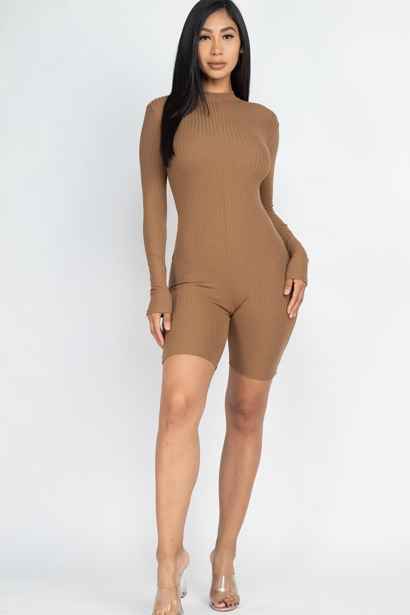 Ribbed Knit Romper - Marie Lashaays 