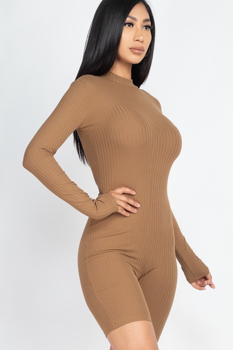 Ribbed Knit Romper - Marie Lashaays 