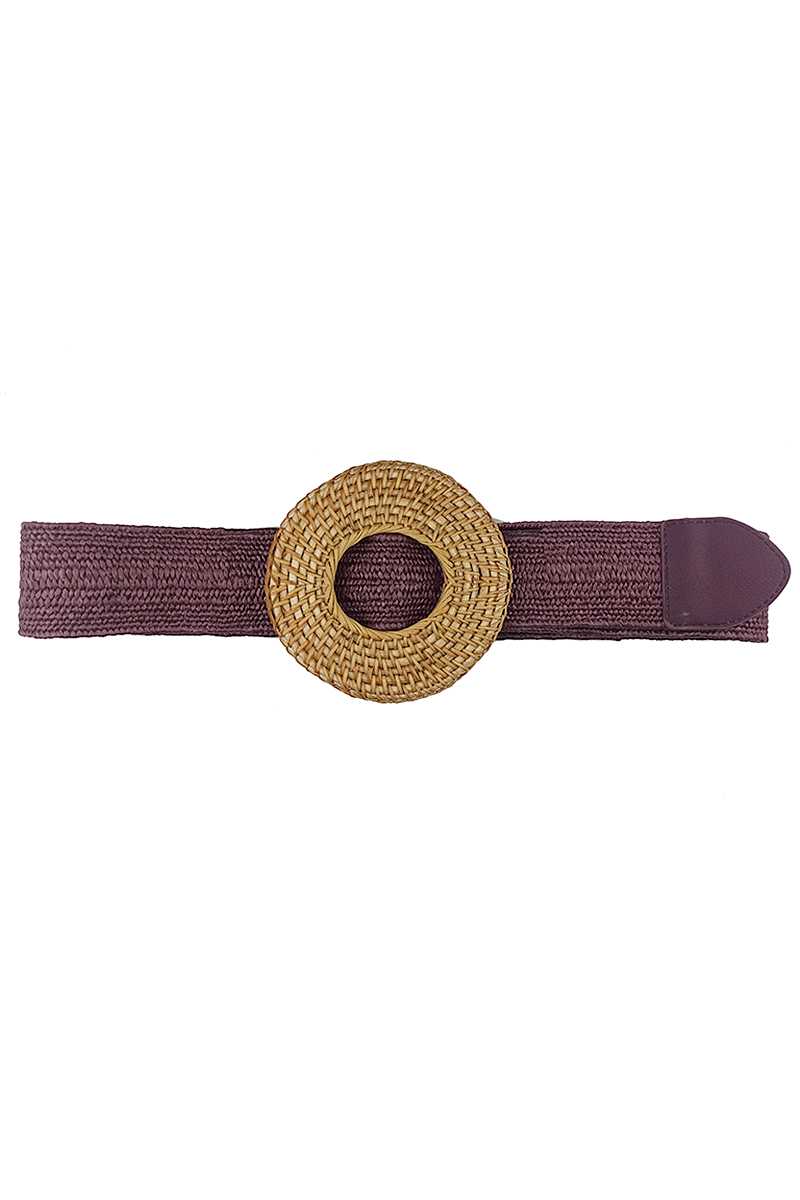 Modern Straw Round Belt - Marie Lashaays 