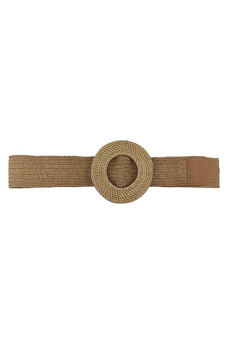 Modern Straw Round Belt - Marie Lashaays 