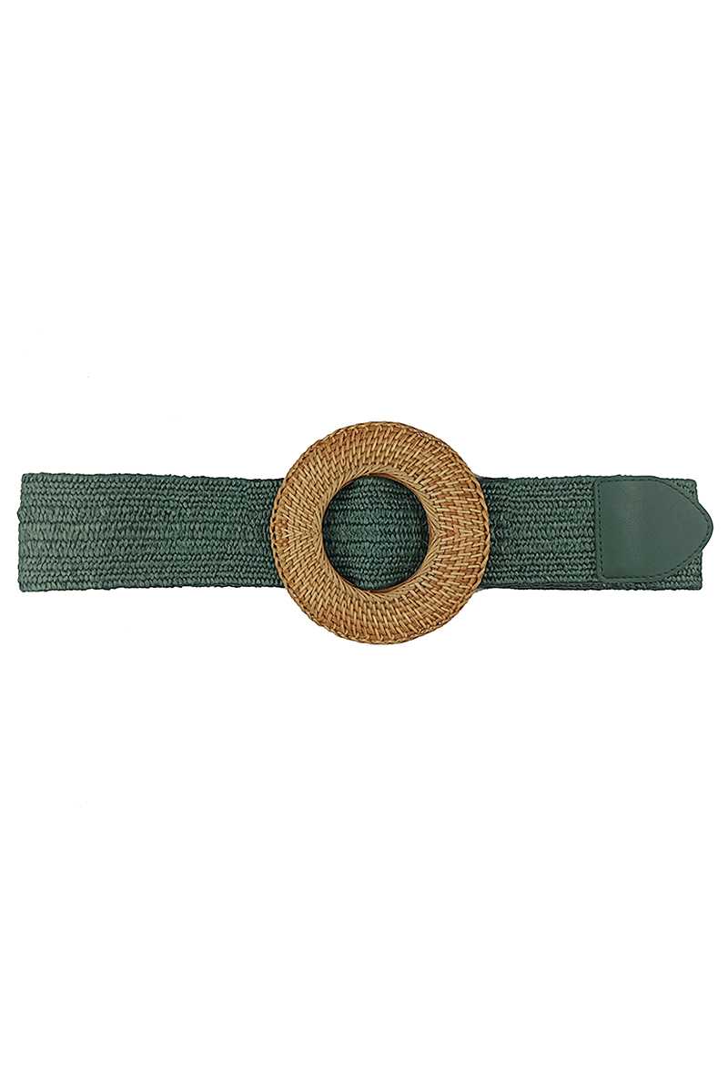 Modern Straw Round Belt - Marie Lashaays 