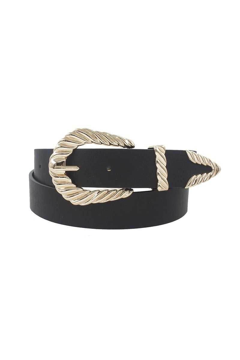 Shrimp Tectured Buckle Belt - Marie Lashaays 