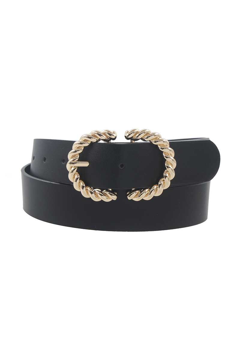 Metal Twist Buckle Belt - Marie Lashaays 