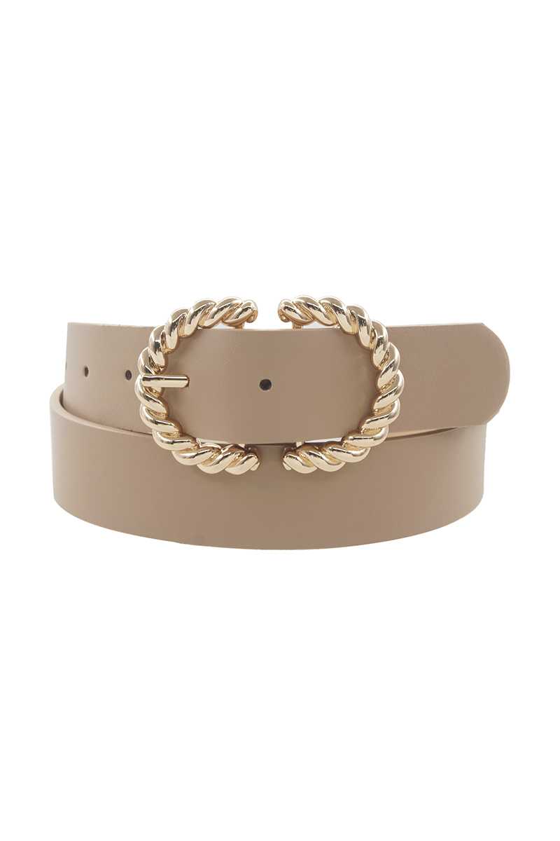 Metal Twist Buckle Belt - Marie Lashaays 