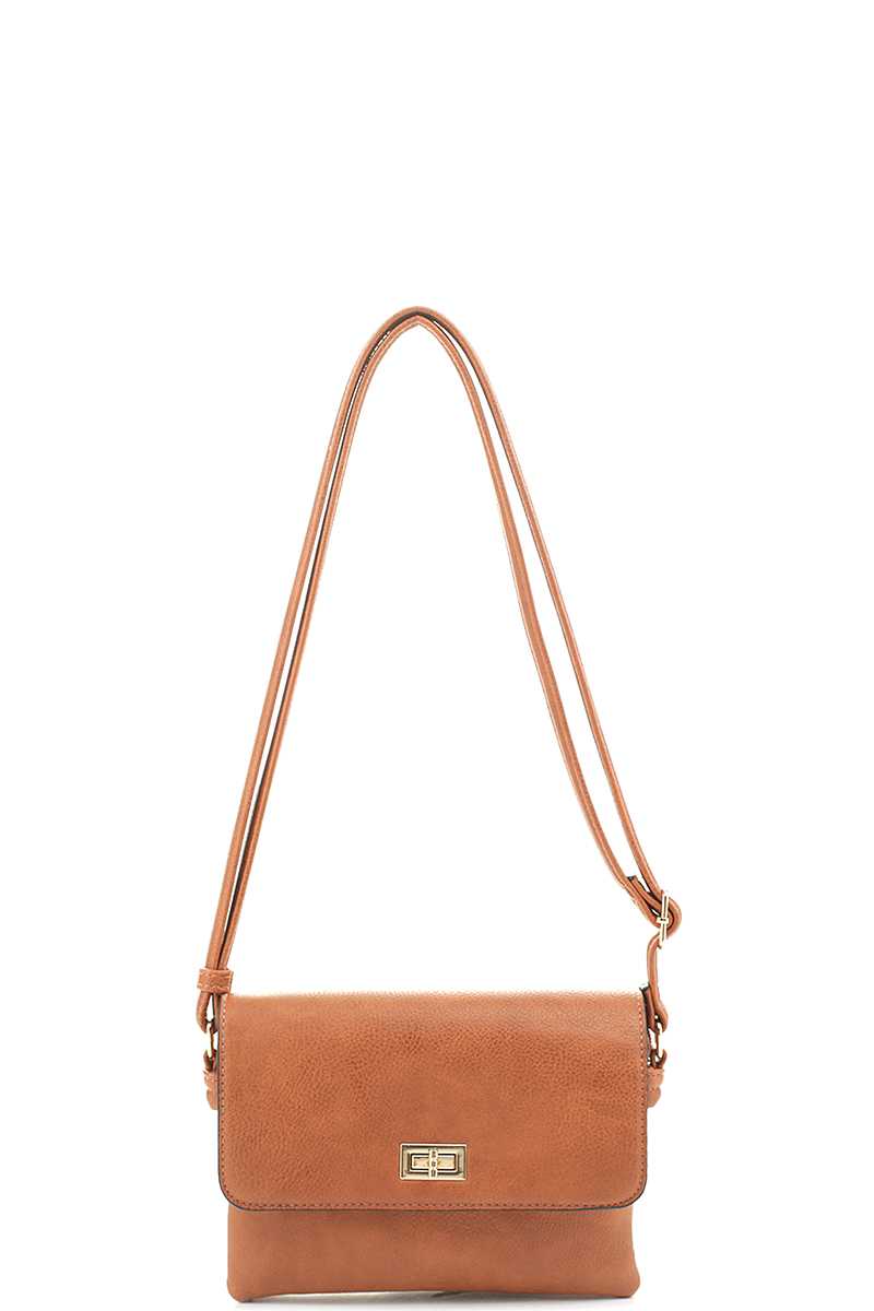 Smooth Colored Crossbody Bag - Marie Lashaays 