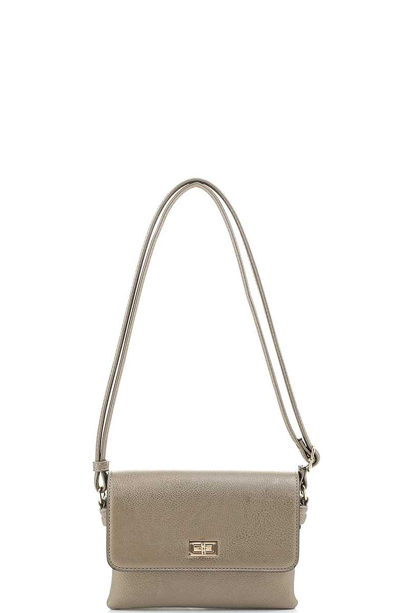 Smooth Colored Crossbody Bag - Marie Lashaays 