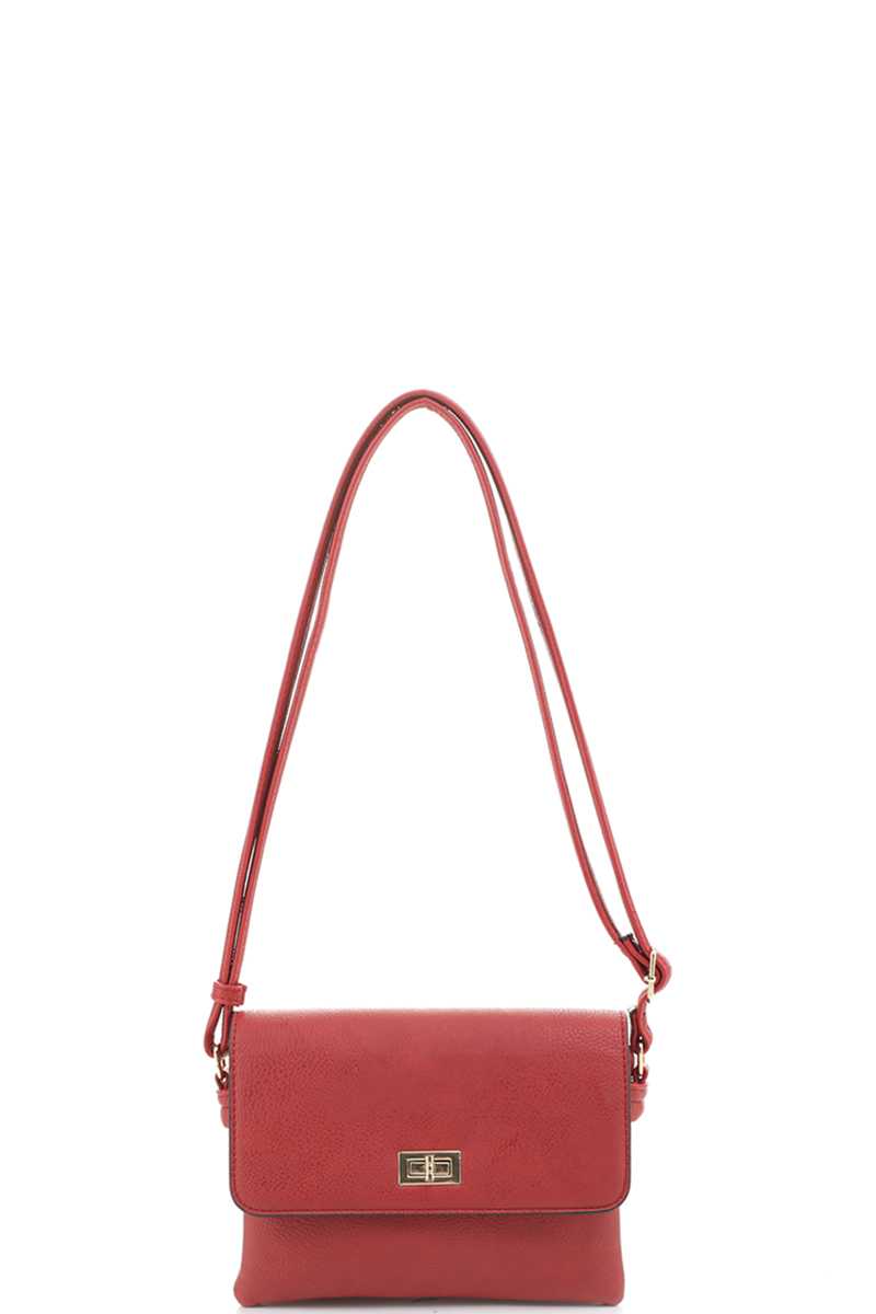 Smooth Colored Crossbody Bag - Marie Lashaays 