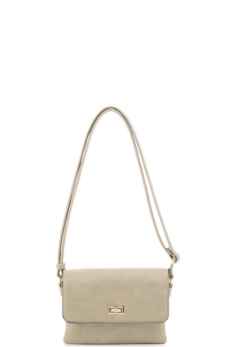 Smooth Colored Crossbody Bag - Marie Lashaays 