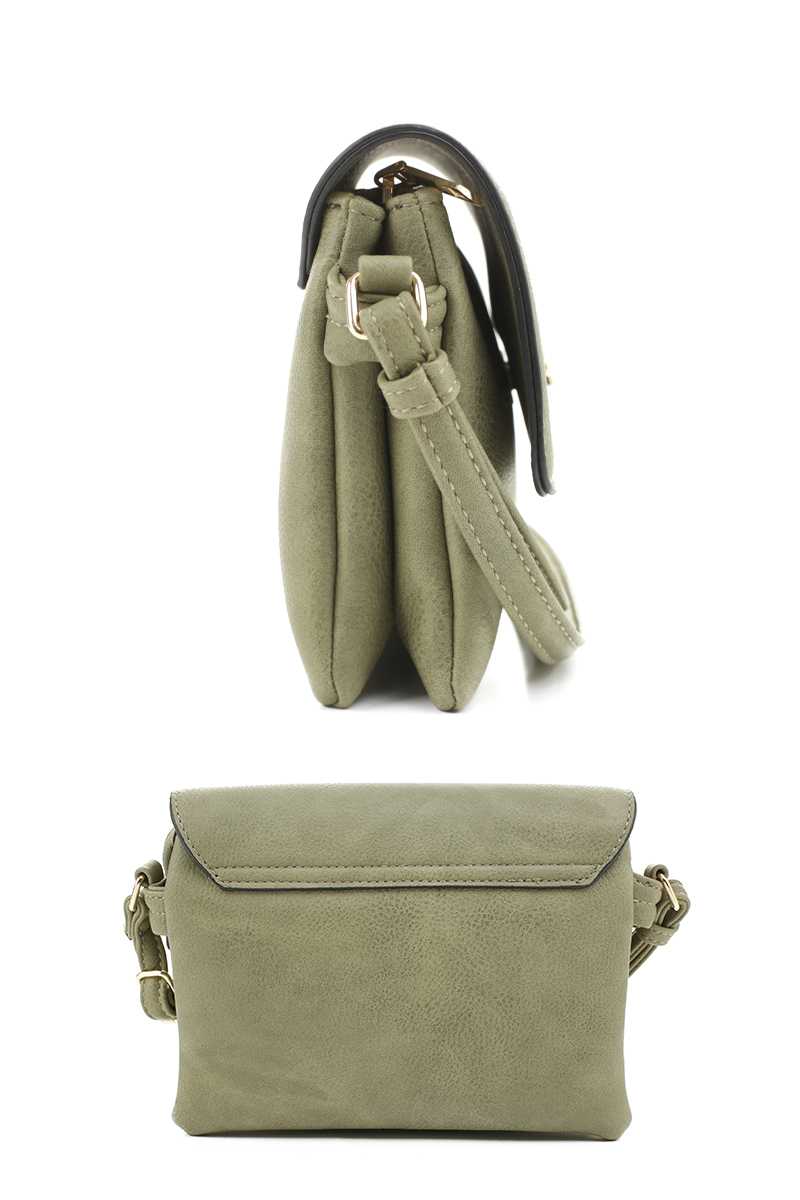 Smooth Colored Crossbody Bag - Marie Lashaays 