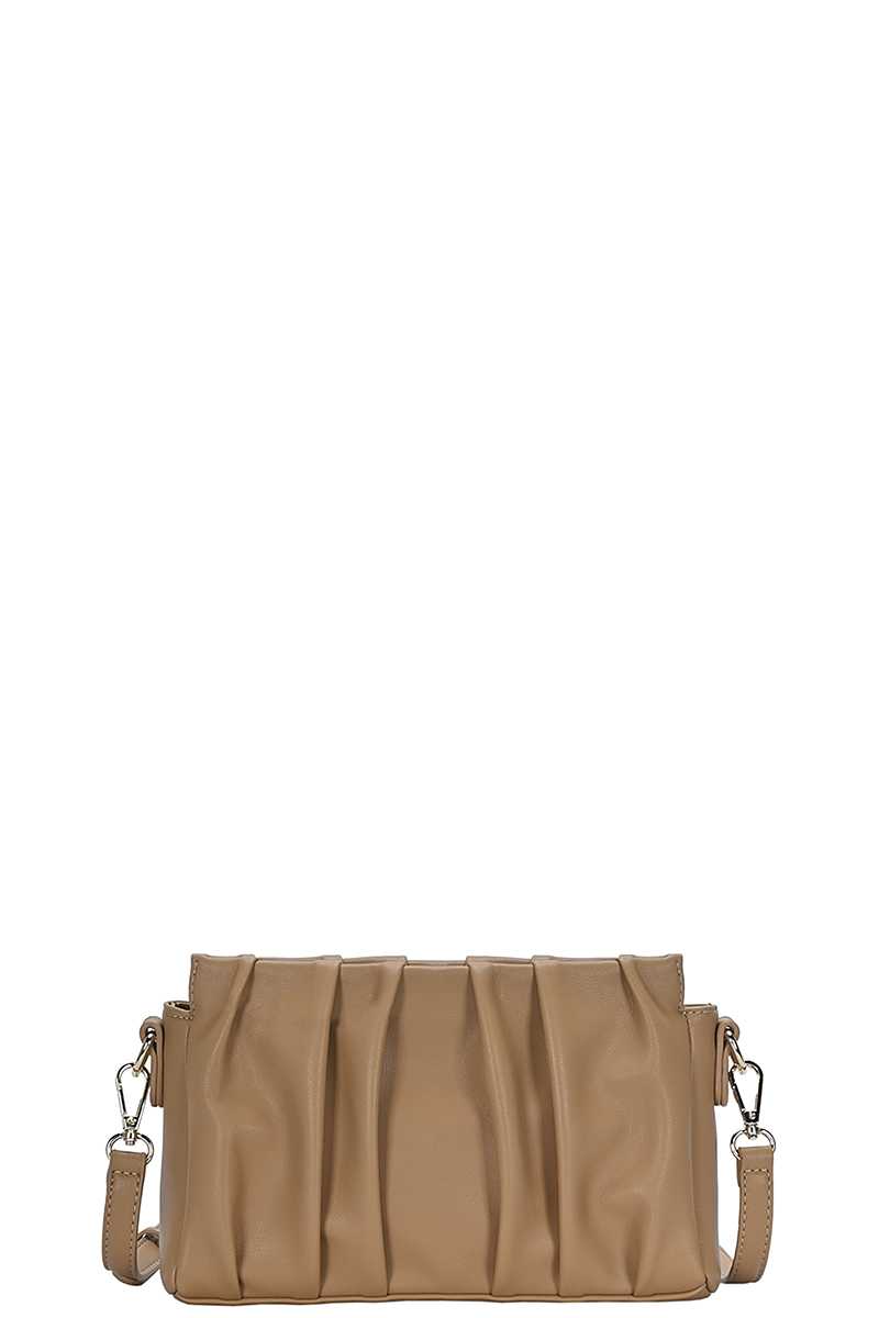 Stylish Smooth Wrinkled Crossbody Bag - Marie Lashaays 