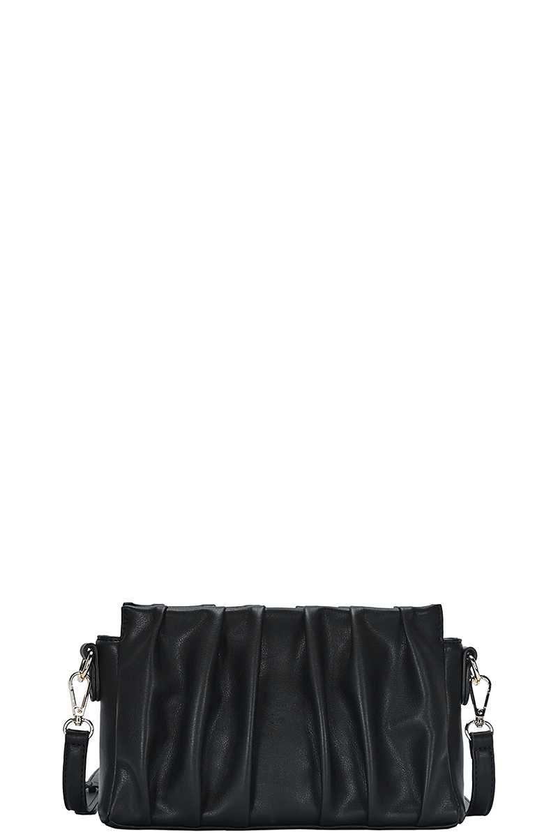 Stylish Smooth Wrinkled Crossbody Bag - Marie Lashaays 