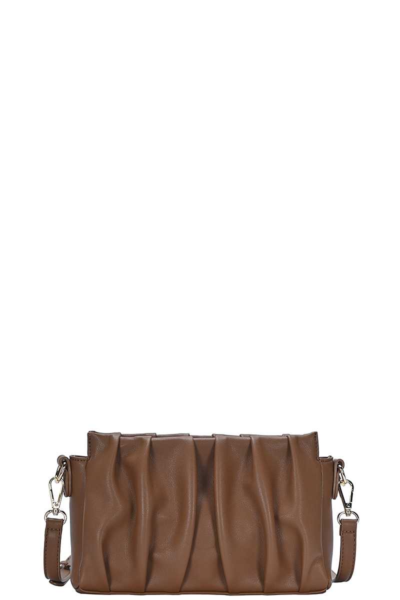 Stylish Smooth Wrinkled Crossbody Bag - Marie Lashaays 