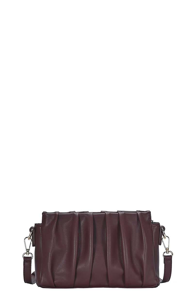 Stylish Smooth Wrinkled Crossbody Bag - Marie Lashaays 