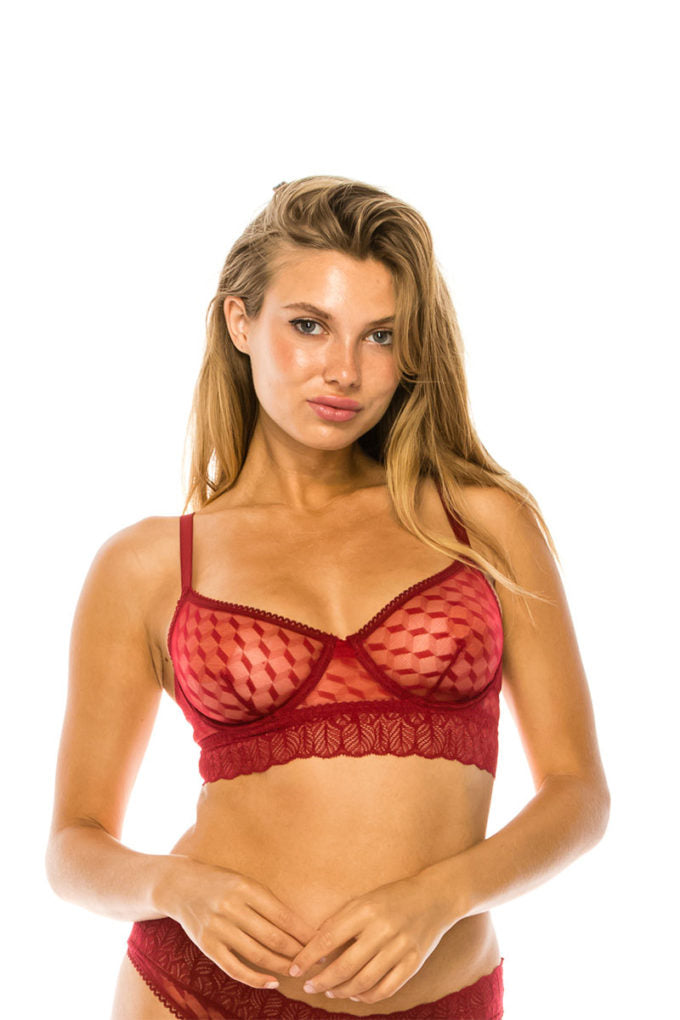 Mesh Underwire Bra - Marie Lashaays 