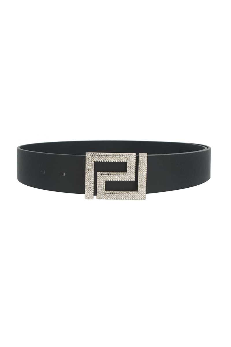 Rhinestone Pave Geo Shape Belt - Marie Lashaays 